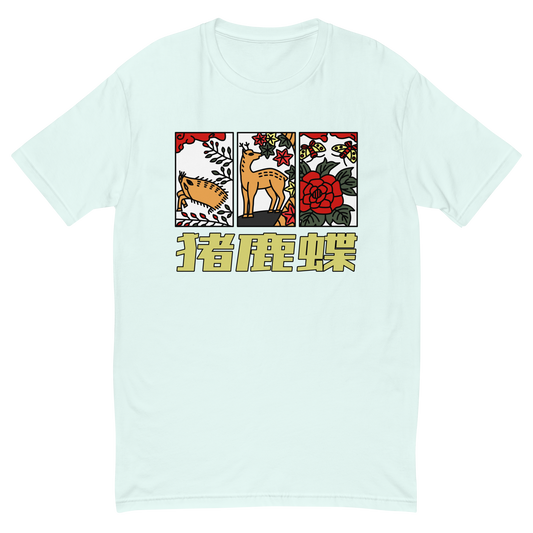 Hanafuda kaus kupu-kupu Modern pria, kaus T-Shirt Modern Ino kupu-kupu untuk pria