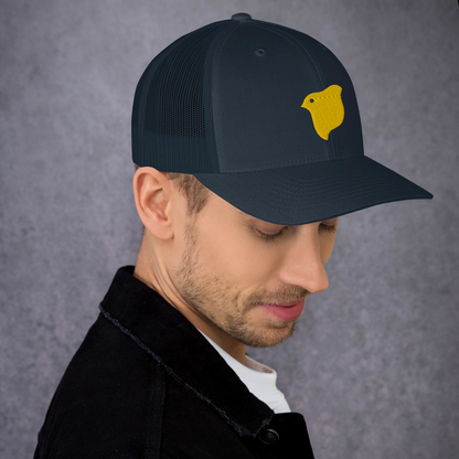 Chidori logo kuning, topi pelacak logo kuning bordir