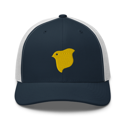 Chidori logo kuning, topi pelacak logo kuning bordir