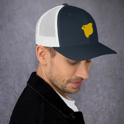 Chidori logo kuning, topi pelacak logo kuning bordir