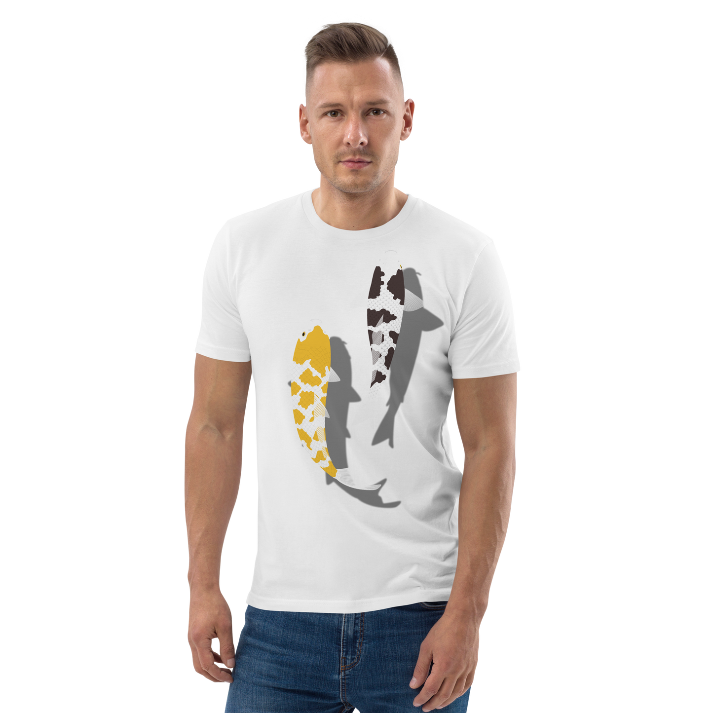 [Karper] kaus putih tortoieshell, ketegangan Jerman (uniseks)
